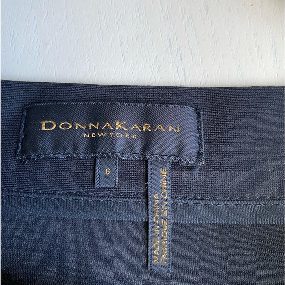 Donna Karan Black Asymmetrical Skirt & Polkadot Blouse - Picture 11 of 16